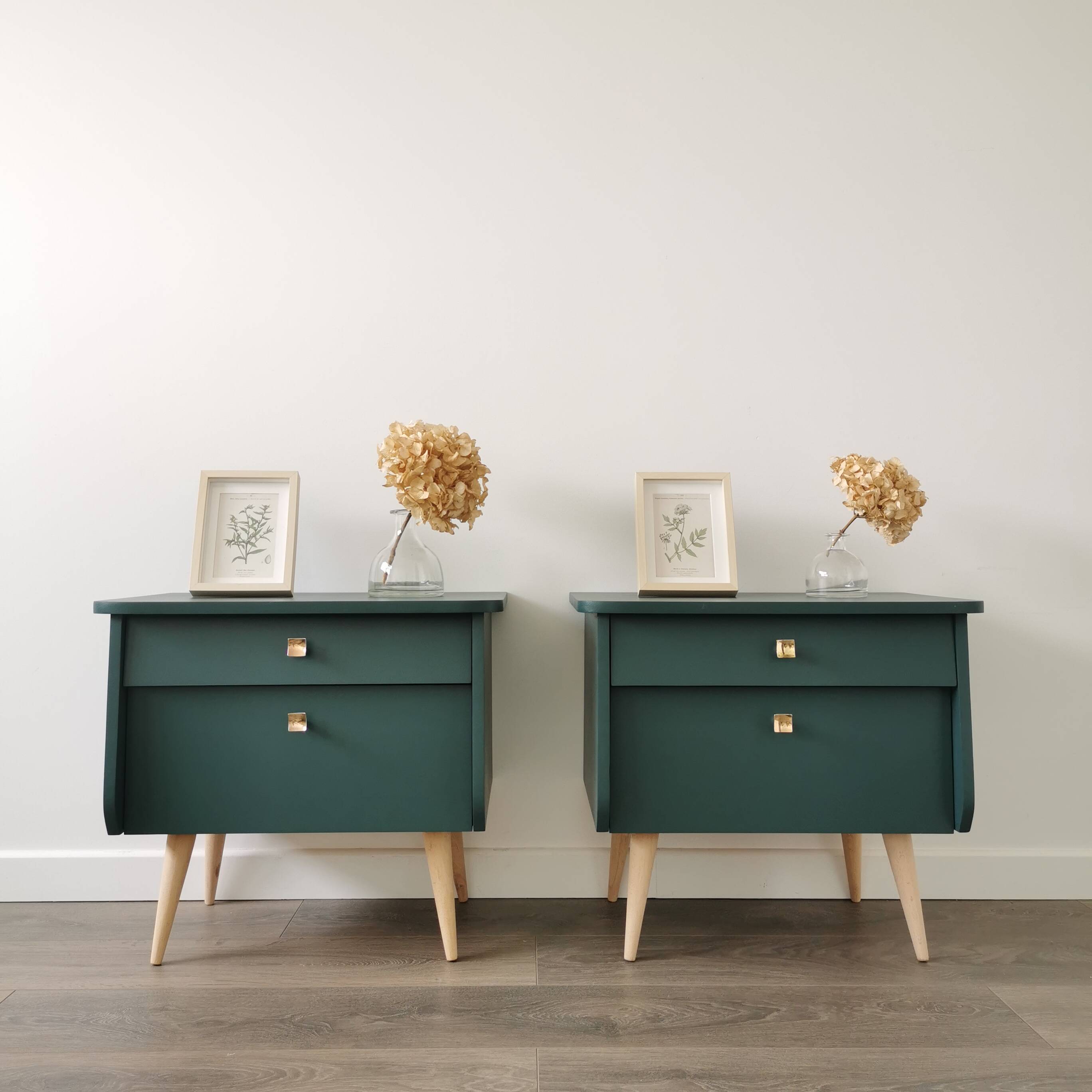 Pair of vintage bedside tables