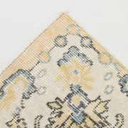 5x9 Vintage Persian Pale Yellow Rug, Rugs For Living  Room Carpet, 169x271