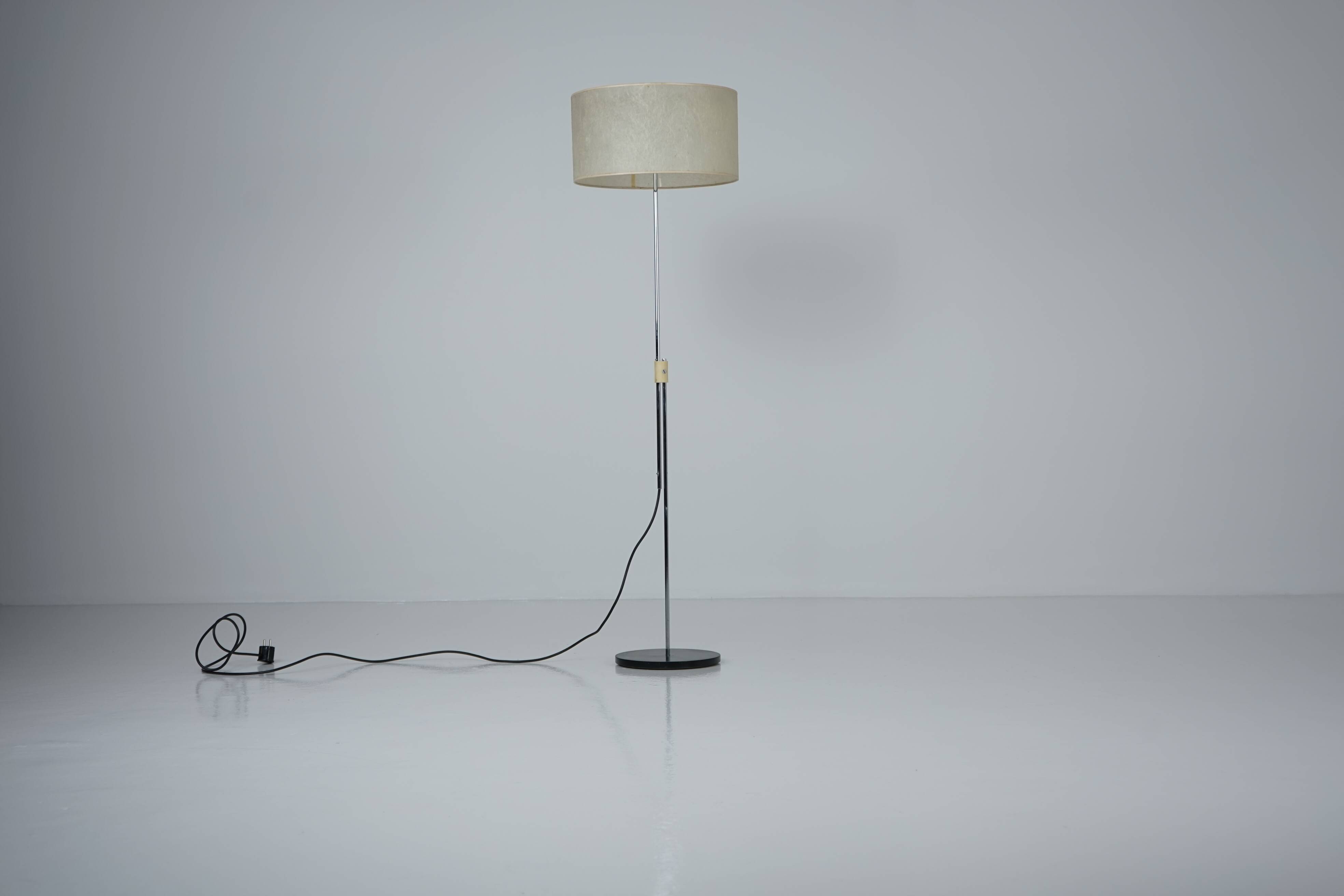 Height-adjustable floor lamp by Stiegler Marbach, 1960s.