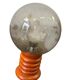 Vintage orange globe lamp / table lamp