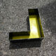 Letter "l" of industrial sign yellow and black