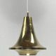 Scandinavian brass hanging pendant lamp by Hans Agne Jakobsson, Sweden 1960s