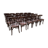Set of 17 bistro chairs with bars