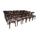 Set of 17 bistro chairs with bars