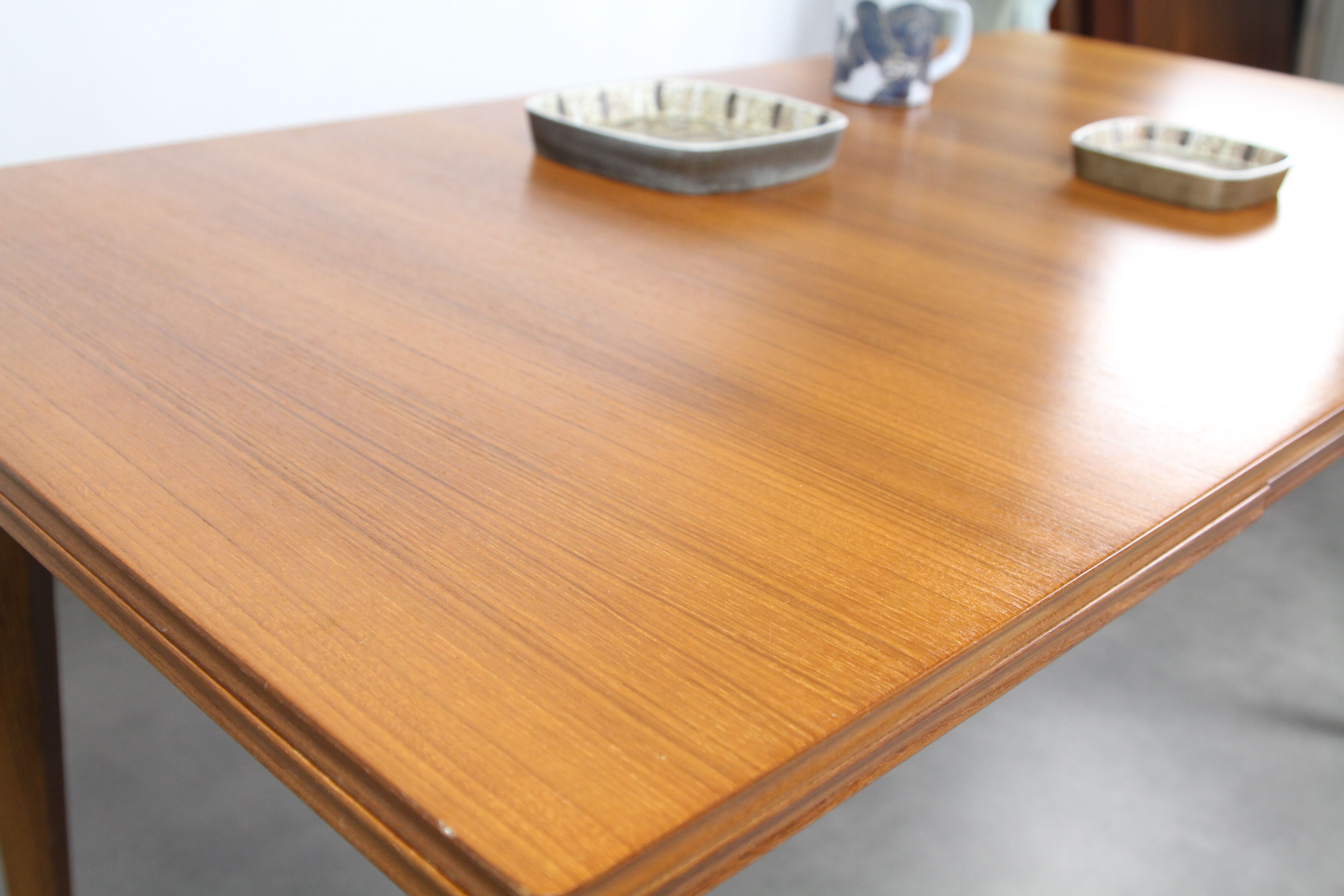 Rectangular table of meal Scandinavian teak