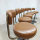 Midcentury swedish brass bar stools Borje Johanson