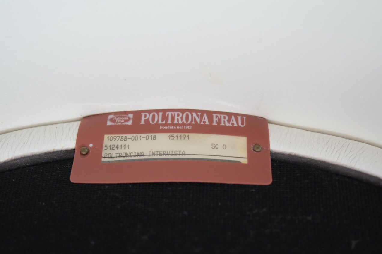 Intervista Leather Armchair by Massimo and Lella Vignelli for Poltrona Frau, 1989.