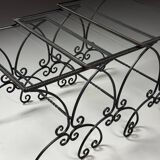 Set of 3 metal nesting tables 20th century