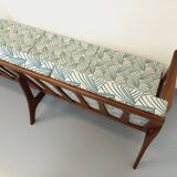 Banquette canapé 3 places scandinave Arne Wahl Iversen pour Komfort en teck