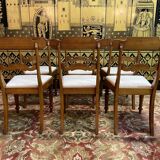 Suite of 6 restored mahogany English chairs