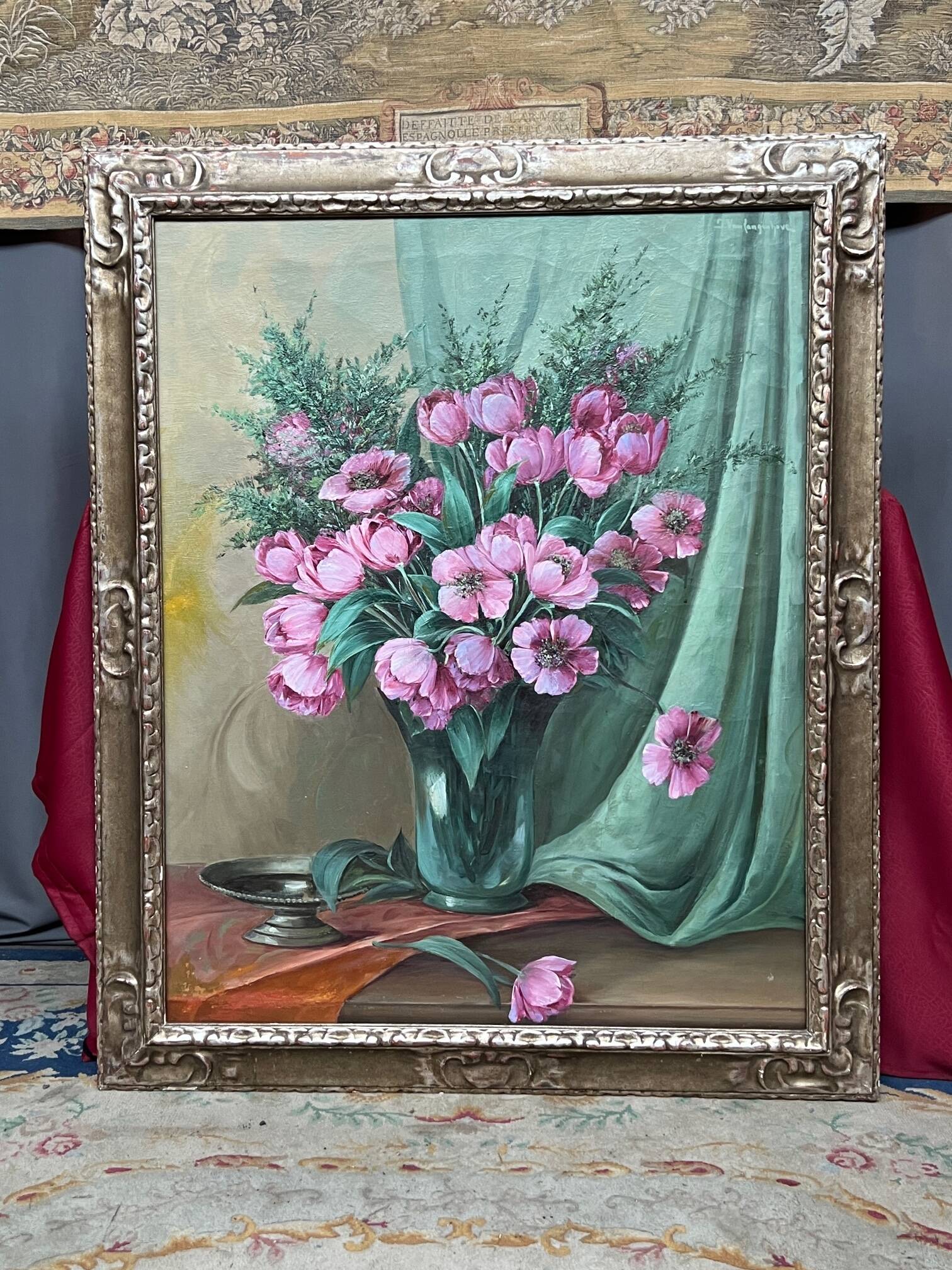 J.v. Langenhove. "Bouquet of flowers."