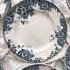 8 flat ironstone plates “Marie Louise” Saint Amand and Hamage
