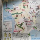 Carte scolaire vintage mdi FRANCE La Seine