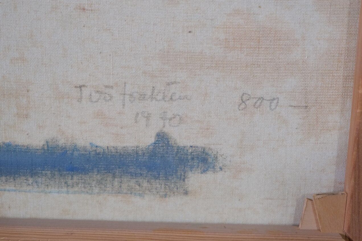 Oil on canvas by Gunnar Herman Berglund 1970