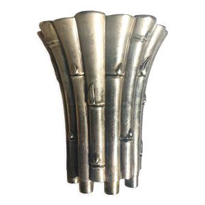 Vase vintage métal argenté