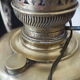 Old suspension in opaline and brass