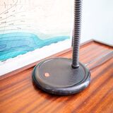 70s Spanish Gooseneck desk lamp in white by Fase