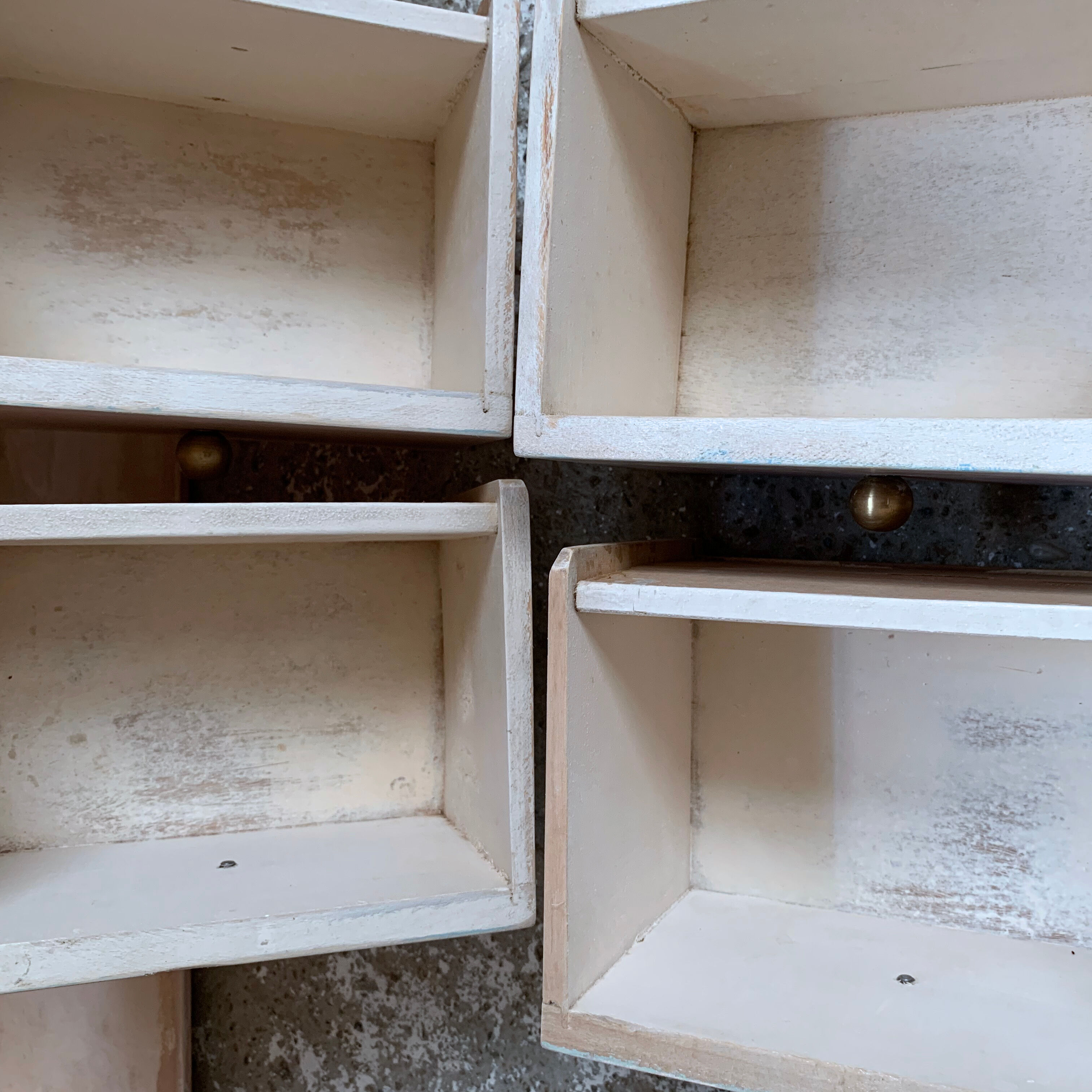 Wall toilet cabinet 2 doors 4 drawers