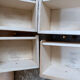 Wall toilet cabinet 2 doors 4 drawers