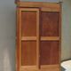 Armoire penderie des années 50 en orme