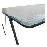 Minimalist, industrial side or coffee table, Arnold Bueno de Mesquita, 1950s