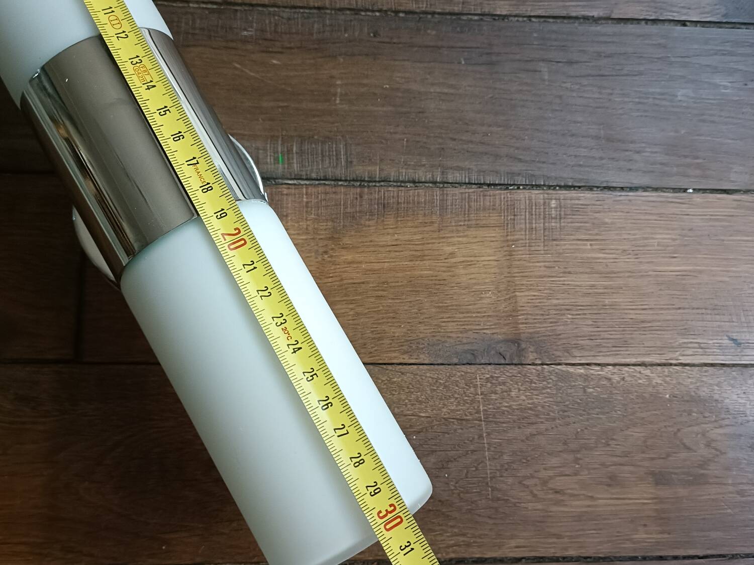 Wall light with opaque glass