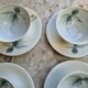 Coffee service for 9 people, Limoges porcelain, signed D'Arnac