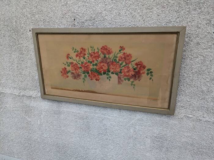 Watercolor carnations
