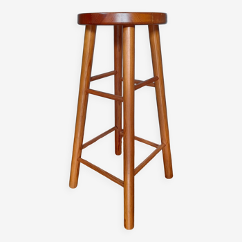 Tabouret de bar en bois vintage