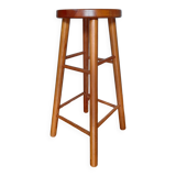 Tabouret de bar en bois vintage
