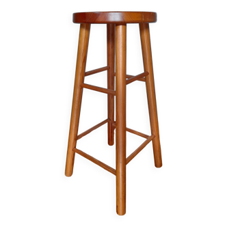 Tabouret de bar en bois vintage