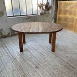 1950s round pine table with extensions