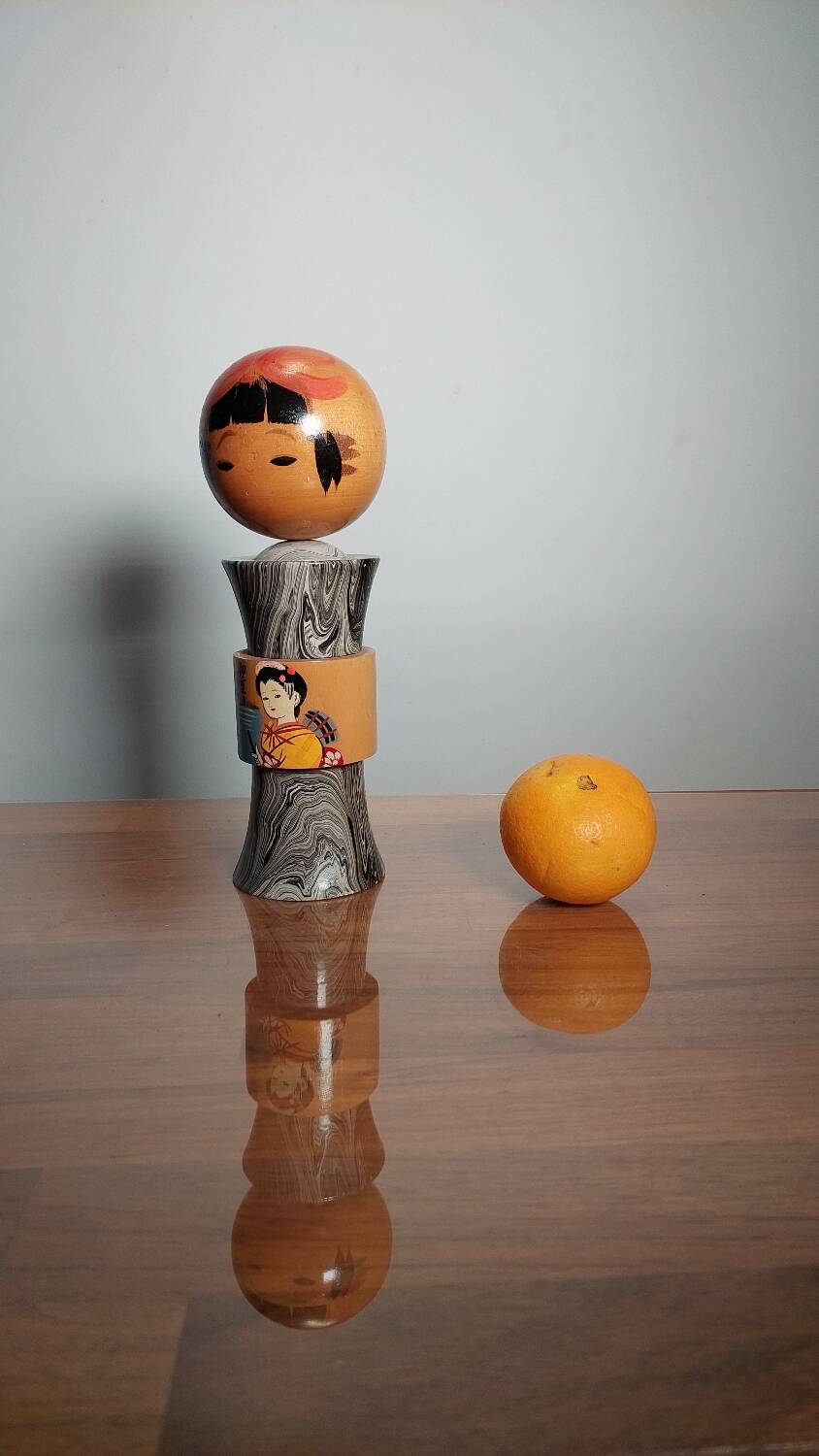 Kokeshi marbré ancien