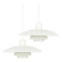 Pair of 2 Danish vintage PH 4/3 pendant lamps by Poul Henningsen, 1966