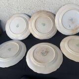 6 Villeroy and Boch Mettlach earthenware soup plates
