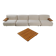 Modular sofa "Pianura" by Mario Bellini for Cassina, 1970s.