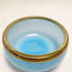 Sky blue opaline glass bowl