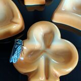 Sicard 4 earthenware collection ashtrays