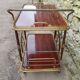 Vintage rolling bar trolley