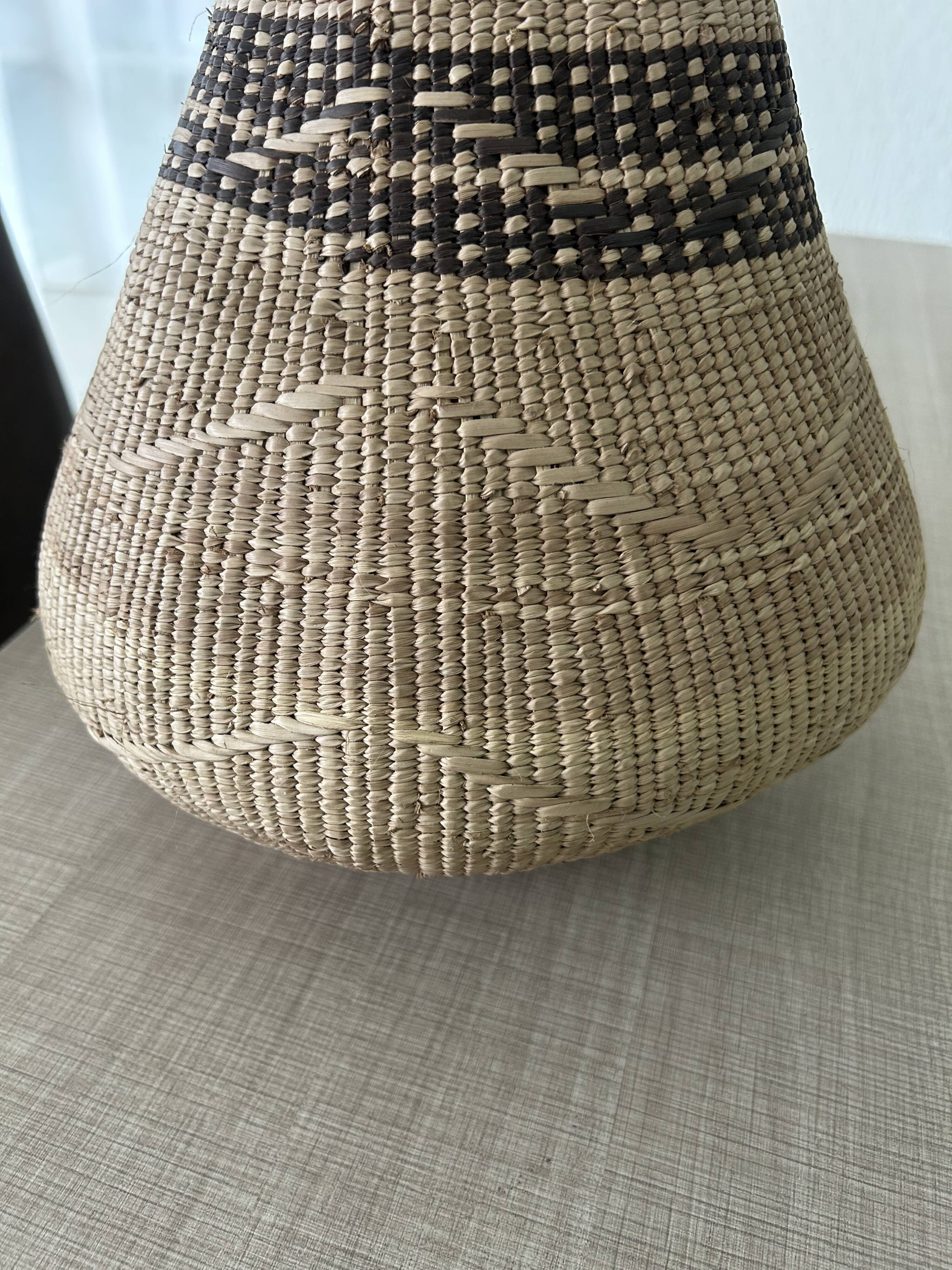 Panier Africain Binga (Tonga) tissé à la main