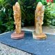 Pair of onyx horse bookends from the 1960s, vintage Italy.