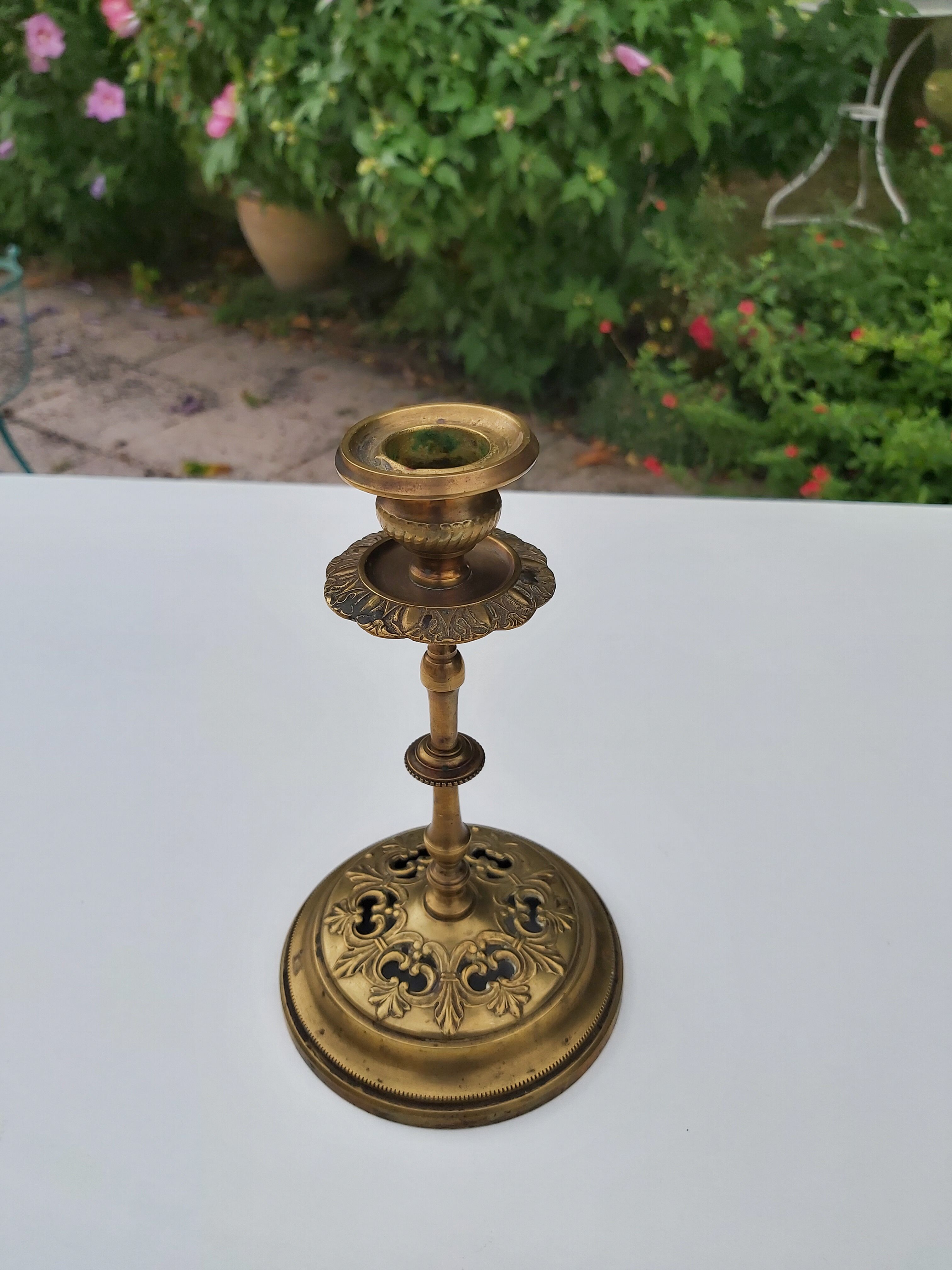 Brass candlestick