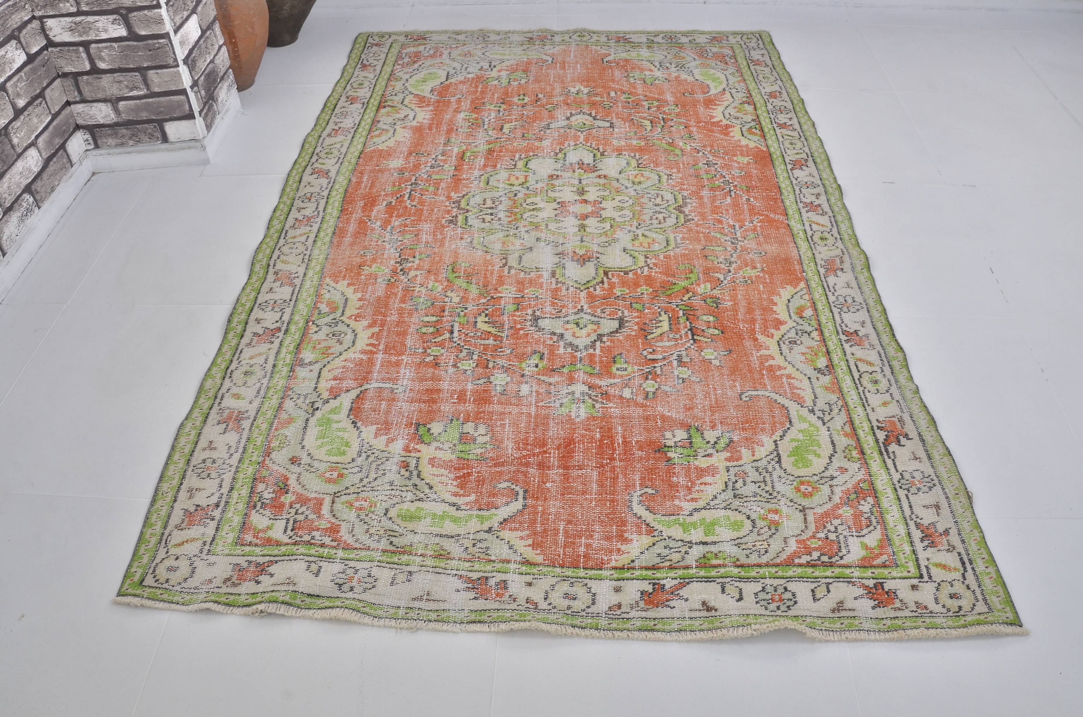 Tapis neutre coloré Oushak sku1315