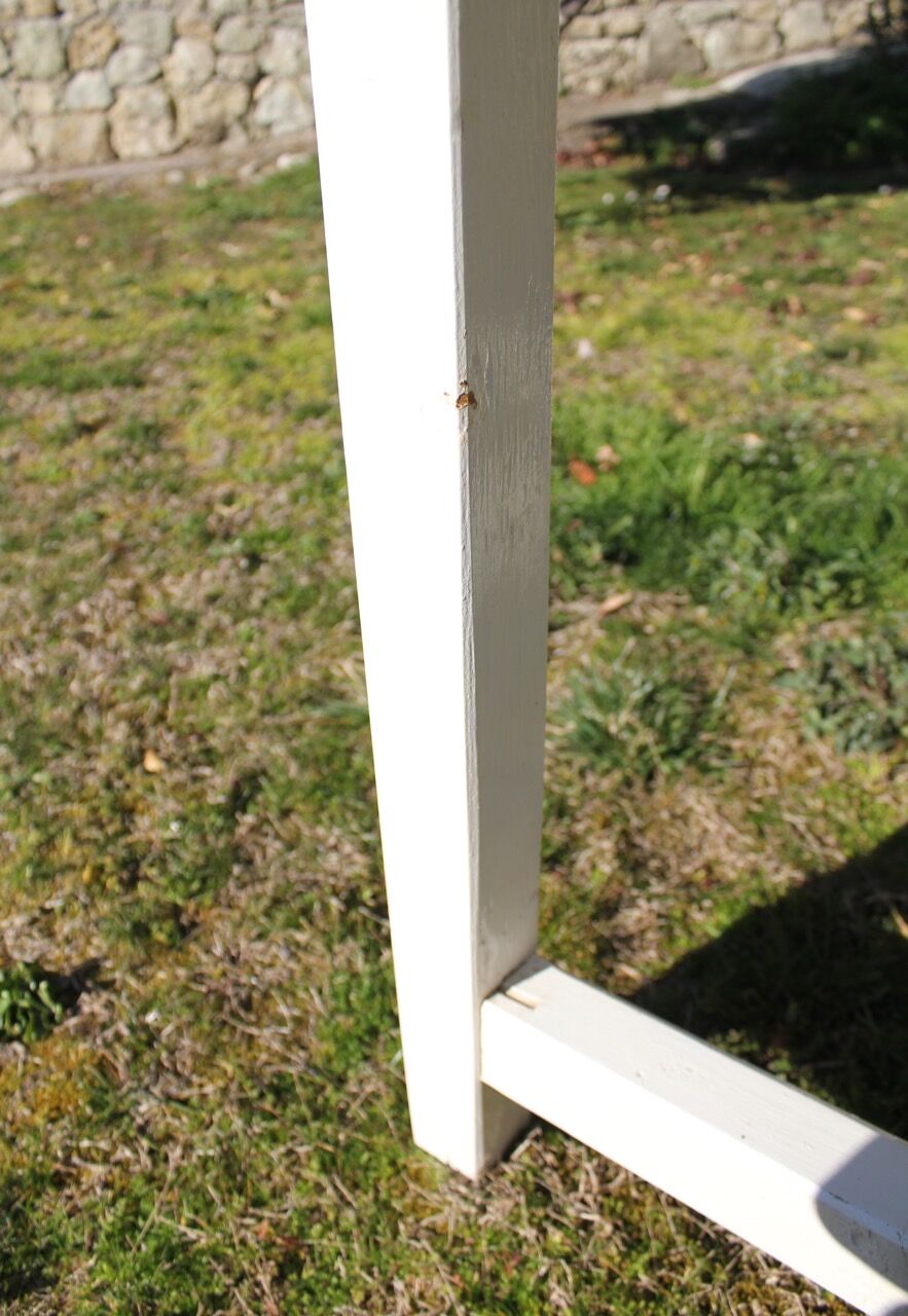 Patina white farm table