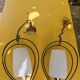 Pair of opaline glass pendant lights