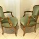 Pair of louis xv convertible armchairs