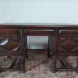 Mazarin Louis XIII style oak desk