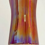 XXL - Large modernist Verceram vase in white and iridescent red ceramic