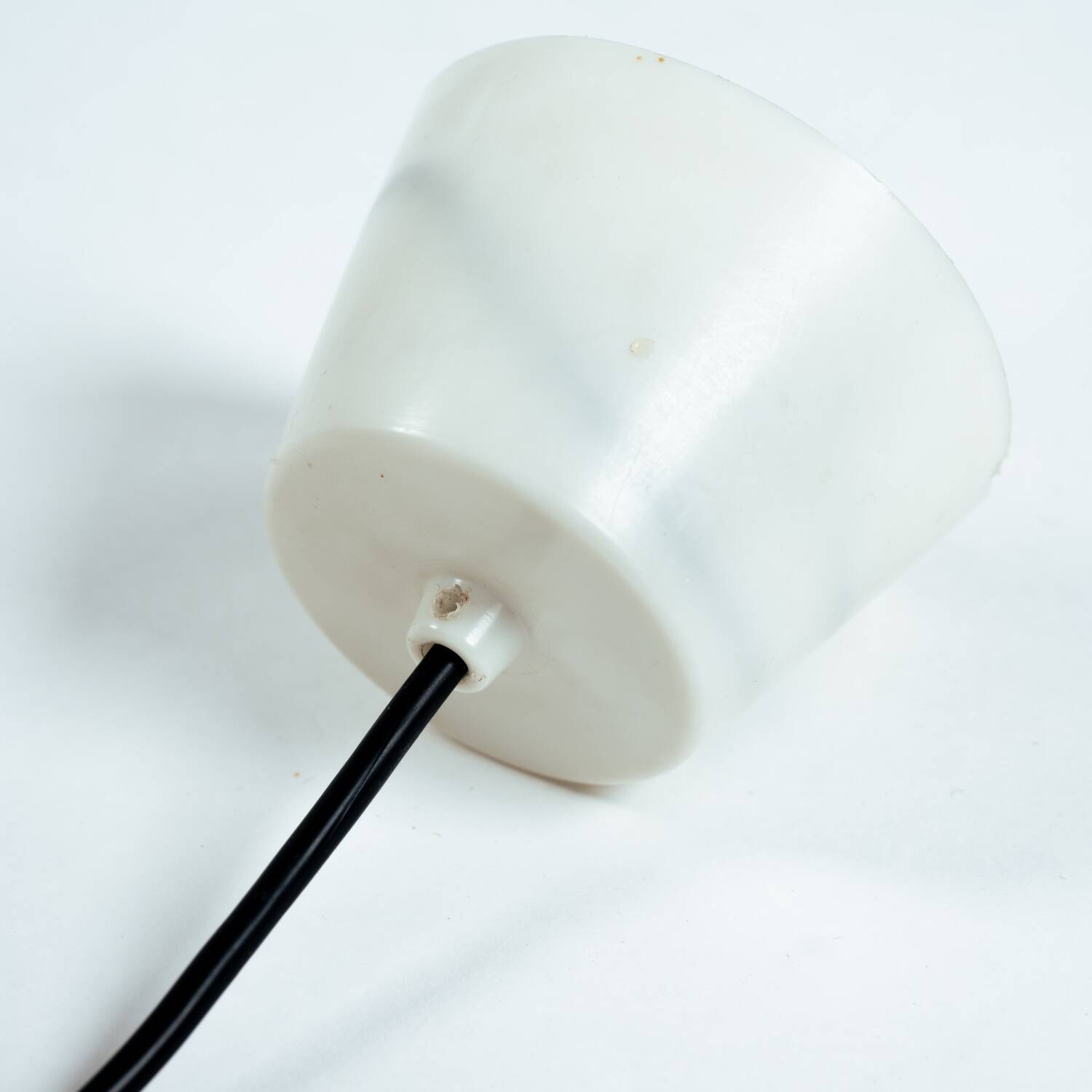 Louis Weisdorf for Lyfa Space age Danish Turbo White Moon Pendant Light, 1965