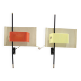 Superb pair of 2020 model wall lights by Bruno Gatta for Stilnovo - 1955s